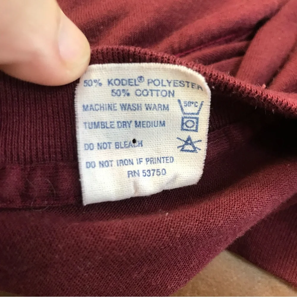 Vintage 80s I Write Therefore I Am Latin Scribo Ergo Sum Tee size L Made in USA - Picture 7 of 7